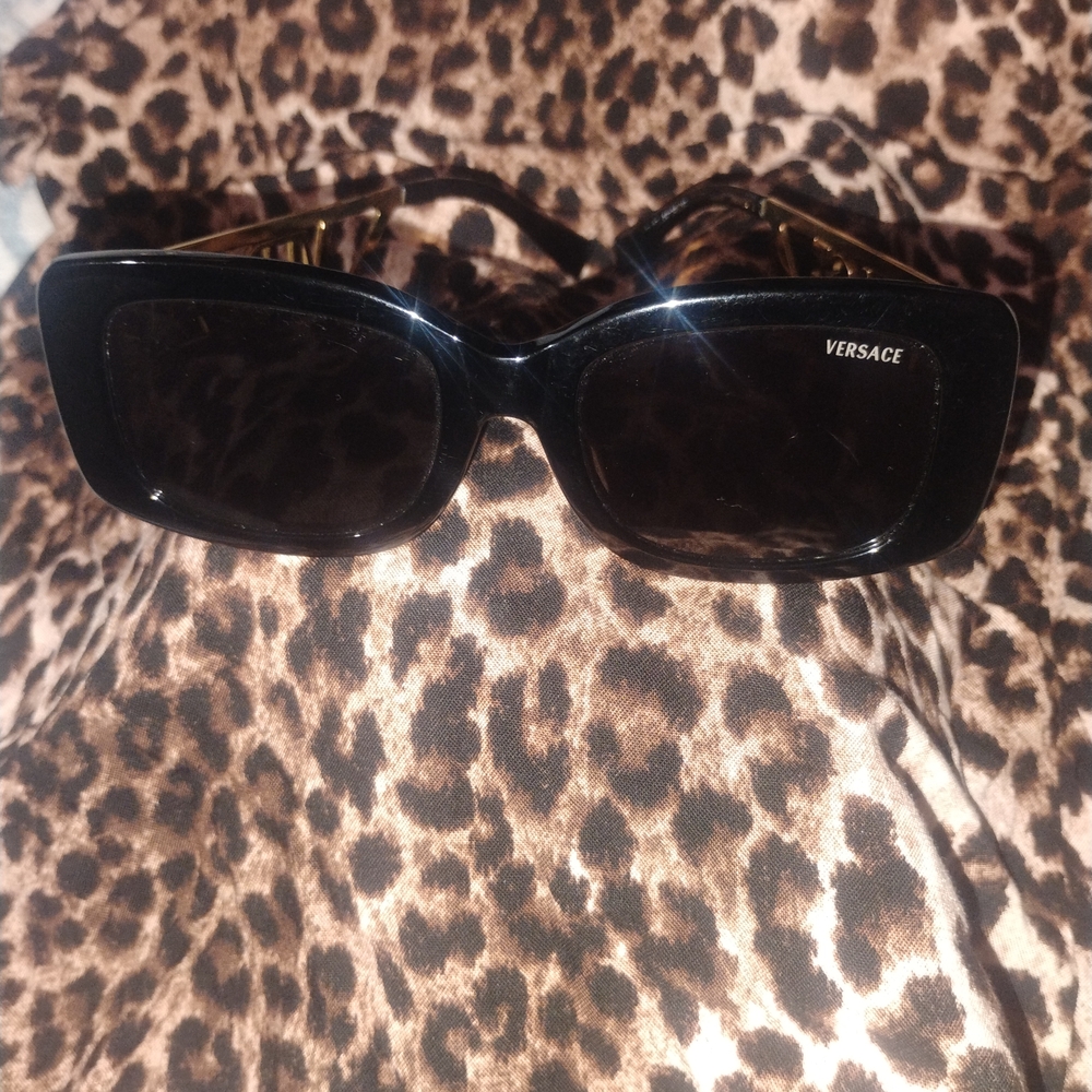 Versace Glossy Black Sunglasses
